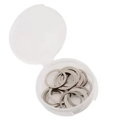 Team Brood 12x15mm Steel Shim Assortment w/Plastic Container (28) (0.1/0.2/0.3/0.5mm)