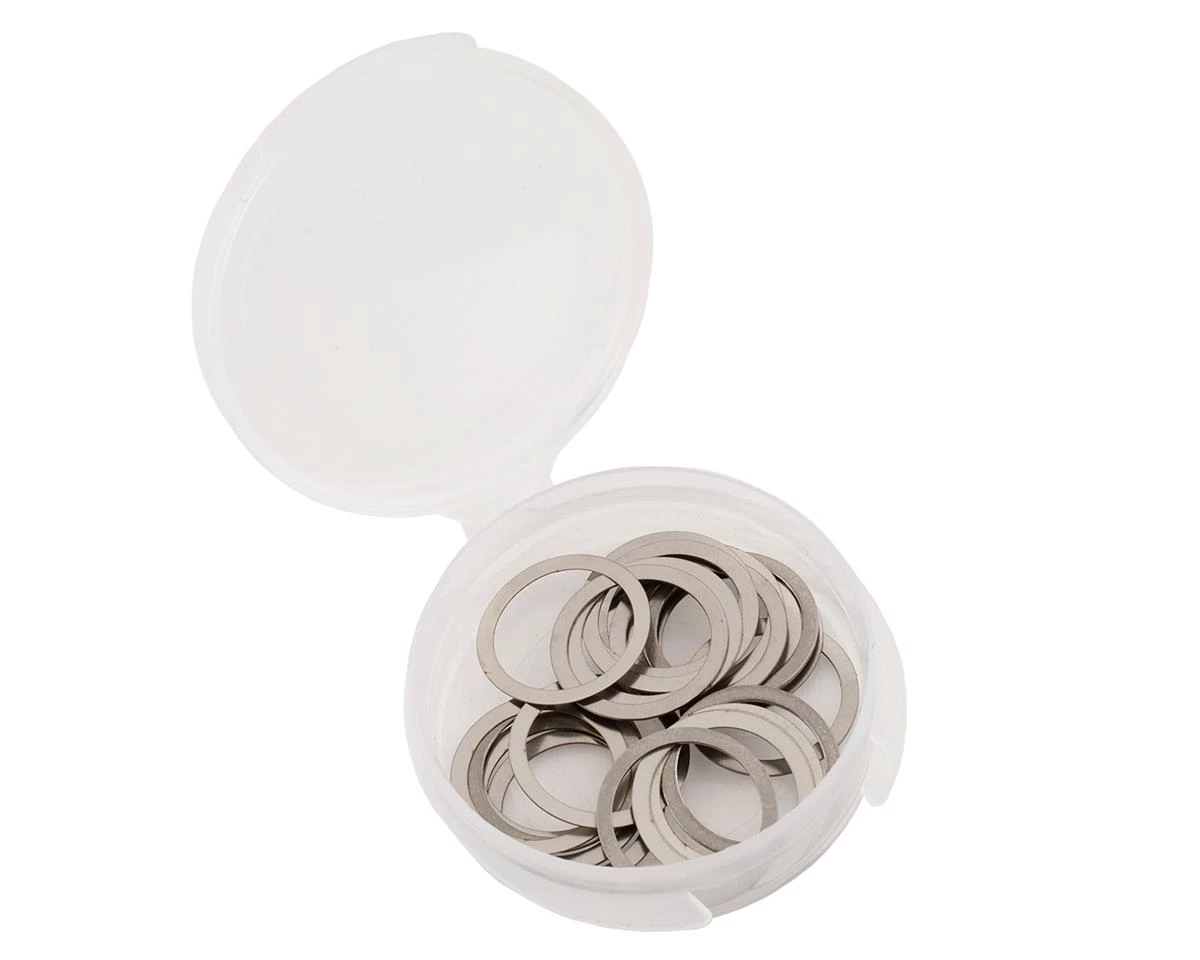 Team Brood 12x15mm Steel Shim Assortment w/Plastic Container (28) (0.1/0.2/0.3/0.5mm) 3 Team Brood 12x15mm Steel Shim Assortment w/Plastic Container (28) (0.1/0.2/0.3/0.5mm)