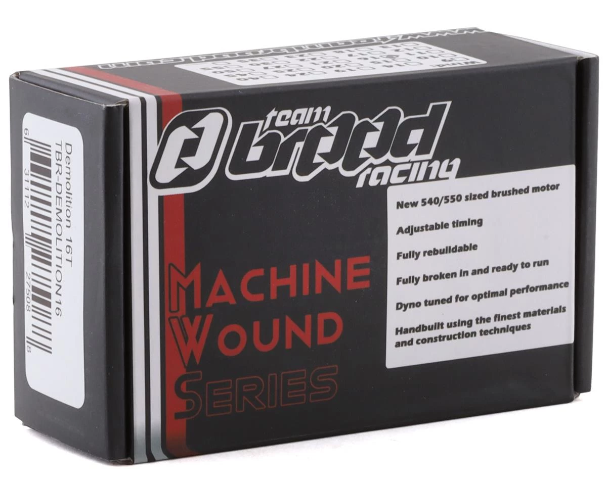Team Brood Demolition 550 5-Slot Skewed Machine Wound Brushed Motor (16T) 5 Team Brood Demolition 550 5-Slot Skewed Machine Wound Brushed Motor (16T) - Image 3