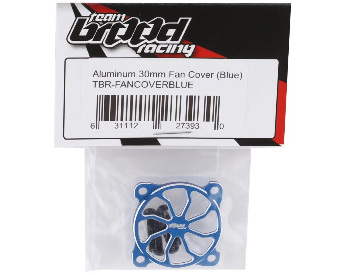 Team Brood Aluminum 30mm Fan Cover (Blue) 4 Team Brood Aluminum 30mm Fan Cover (Blue) - Image 2