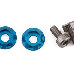 Team Brood 3mm Motor Washer Heatsink w/Screws (Light Blue) (2) (6mm)