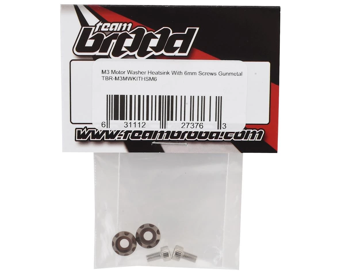 Team Brood M3 Motor Washer Heatsink (Grey) (6mm) 4 Team Brood M3 Motor Washer Heatsink (Grey) (6mm) - Image 2