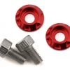 Team Brood M3 Motor Washer Heatsink w/Screws (Red) (2) (6mm) -Team Brood Sales Store bro tbr m3mwkithsr6