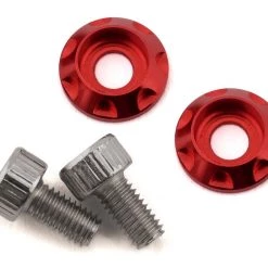 Team Brood M3 Motor Washer Heatsink w/Screws (Red) (2) (6mm)
