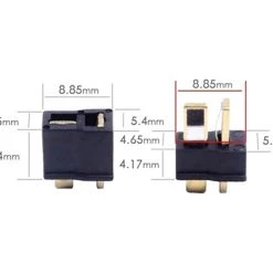 Team Brood Pure Energy Mini T Style Plug (2) (Male/Female) -Team Brood Sales Store bro tbr peminitplugpair 2