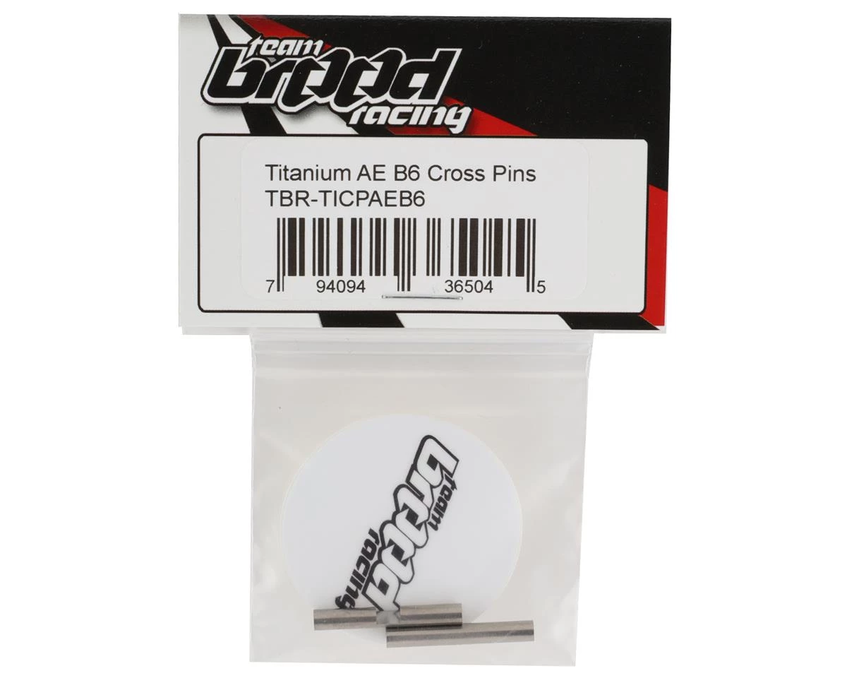 Team Brood AE B6 Lightweight Titanium Gear Differential Cross Pins (2) 4 Team Brood AE B6 Lightweight Titanium Gear Differential Cross Pins (2) - Image 2