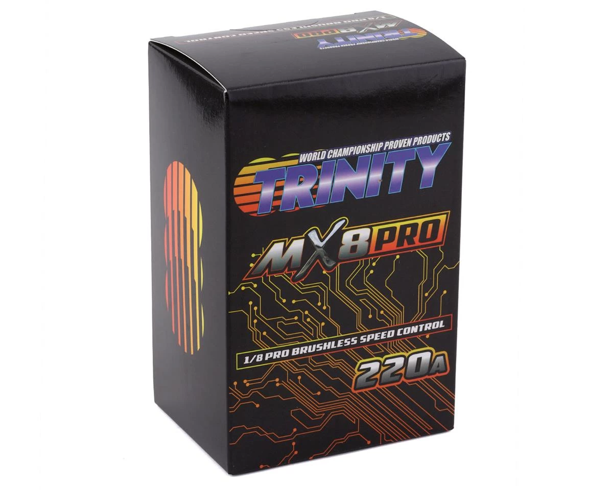 Trinity MX8 1/8 220A Competition Sensored Brushless ESC 4 Trinity MX8 1/8 220A Competition Sensored Brushless ESC - Image 2