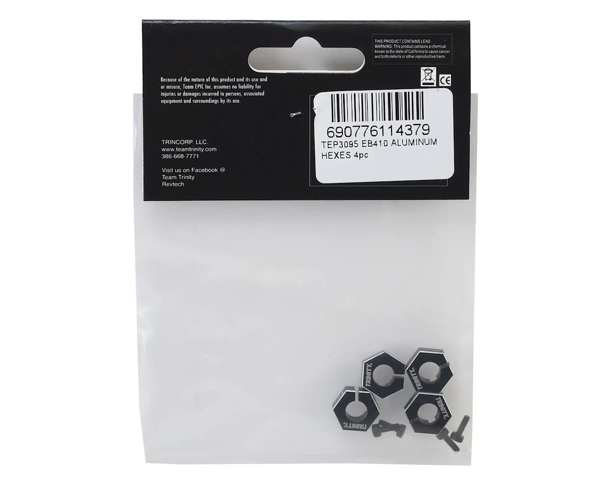 Trinity Aluminum EB410 Clamping Wheel Hexes (4) 4 Trinity Aluminum EB410 Clamping Wheel Hexes (4) - Image 2